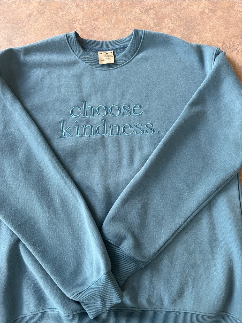 'Choose Kindness' Blue Crewneck Sweatshirt